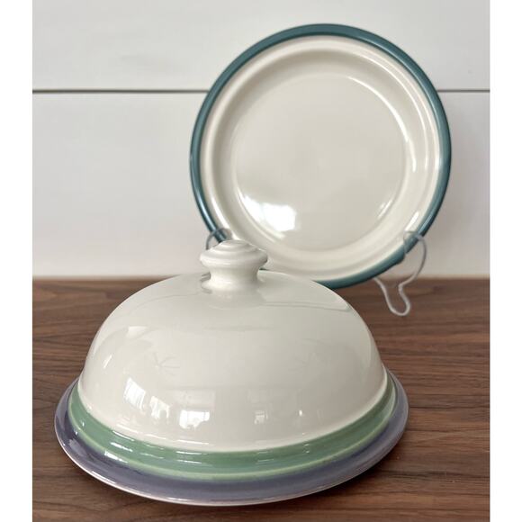 Mountain Shadow by Pfaltzgraff Round Covered Butter Dish Vintage Discontinued - Picture 7 of 9